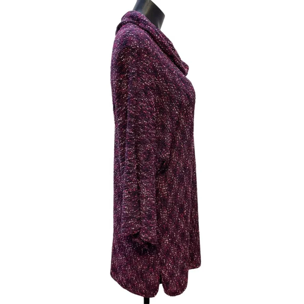 *NWT Coldwater Creek Purple Blouse Cowlneck Pullover Sweater Size 1X - Picture 2 of 5